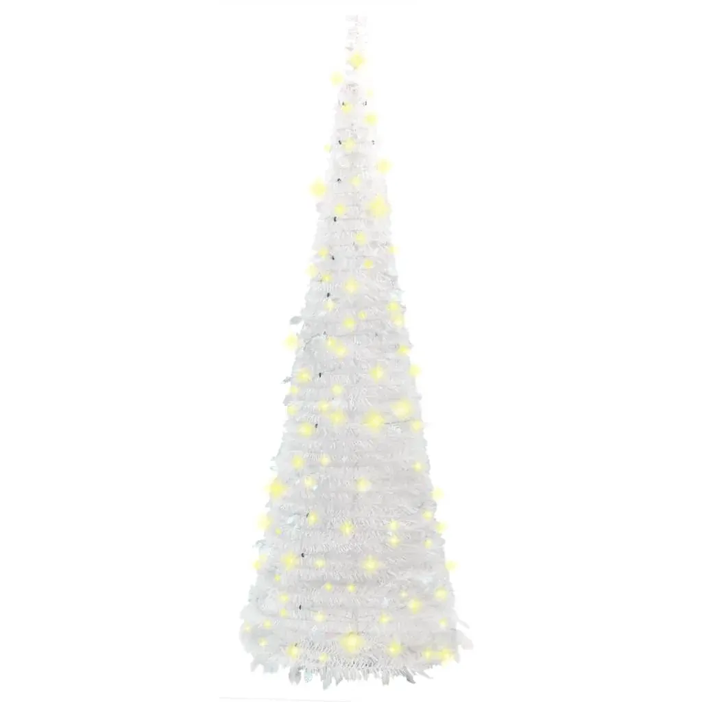 Artificial Christmas Tree Pop-up 200 LEDs White 210 cm Price