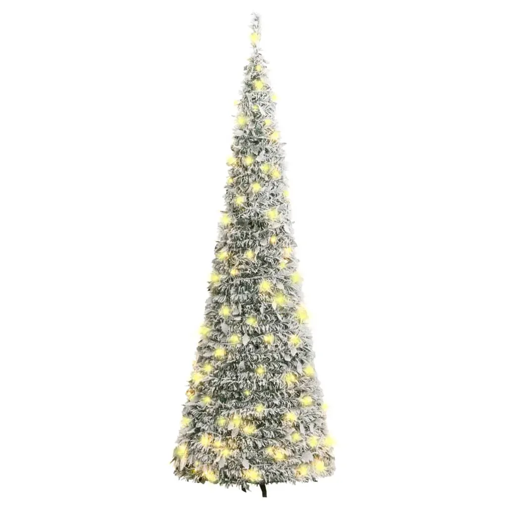 Artificial Christmas Tree Pop-up Flocked Snow 200 LEDs 210 cm Price