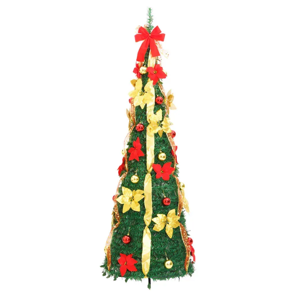 Artificial Christmas Tree Pop-up 150 LEDs Green 180 cm Price