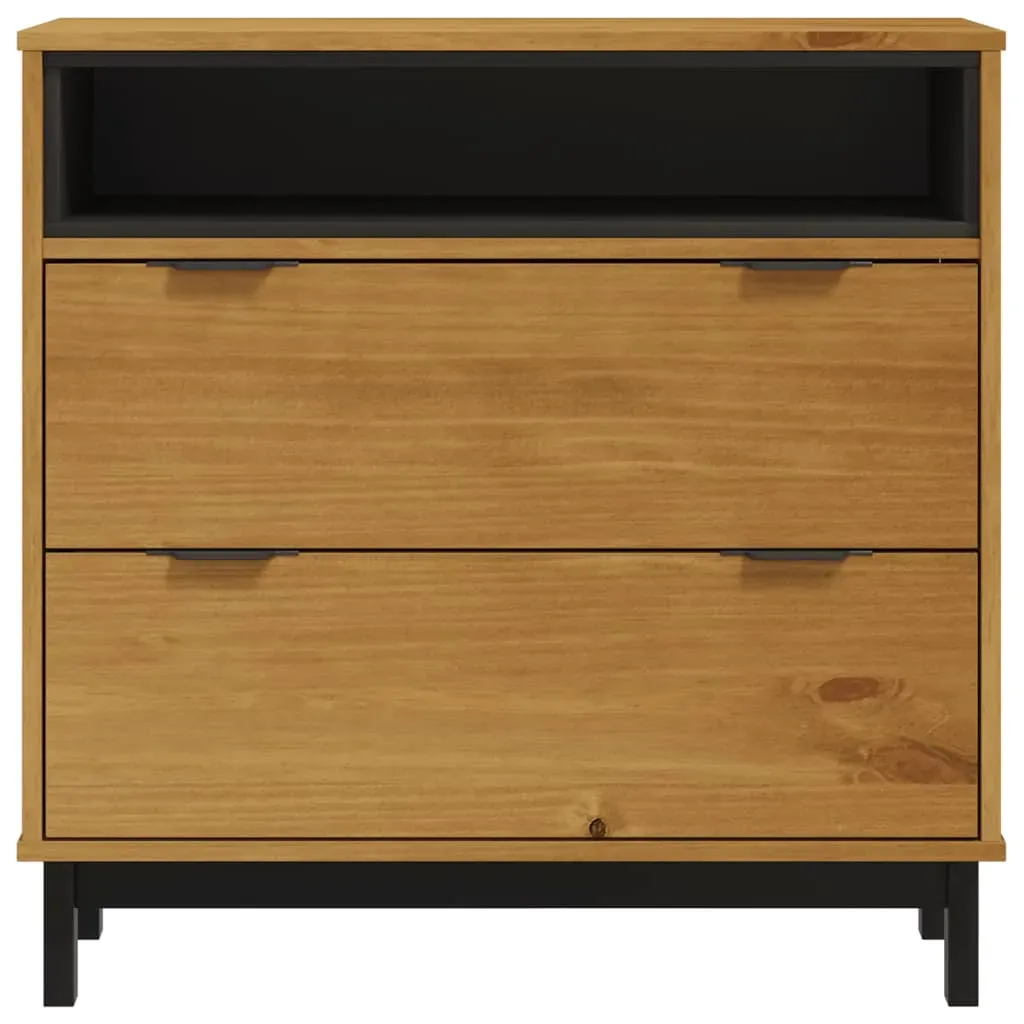 Drawer Cabinet FLAM 80x40x80 cm Solid Wood Pine Price