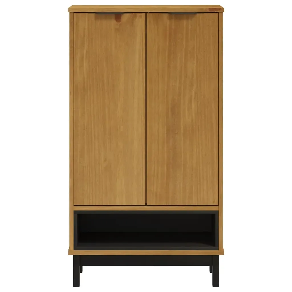 Shoe Cabinet FLAM 59.5x35x107 cm Solid Wood Pine Price