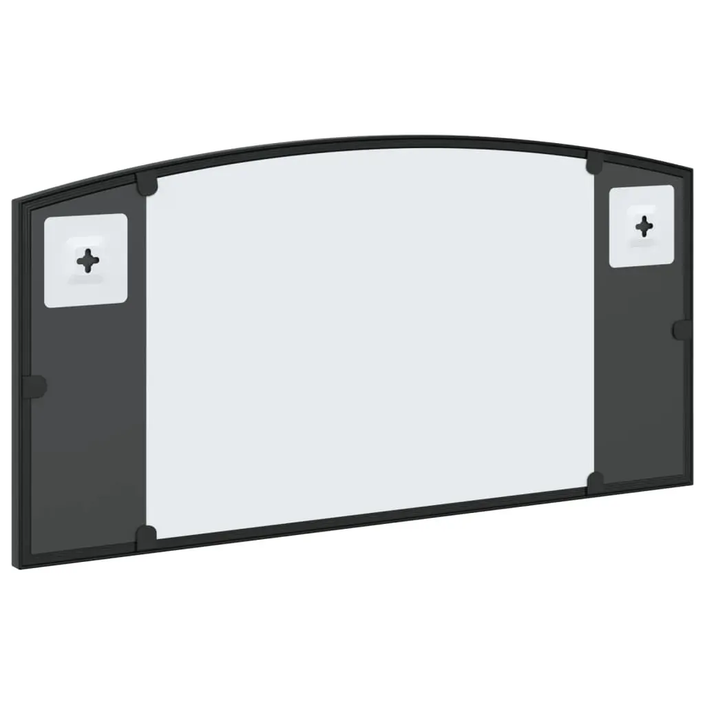 Wall Mirror Black 60x30 cm Arch Iron Price