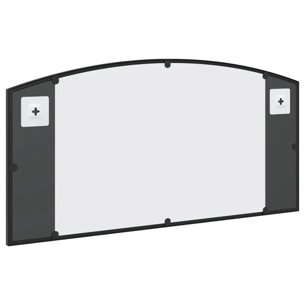 Wall Mirror Black 80x40 cm Arch Iron Price