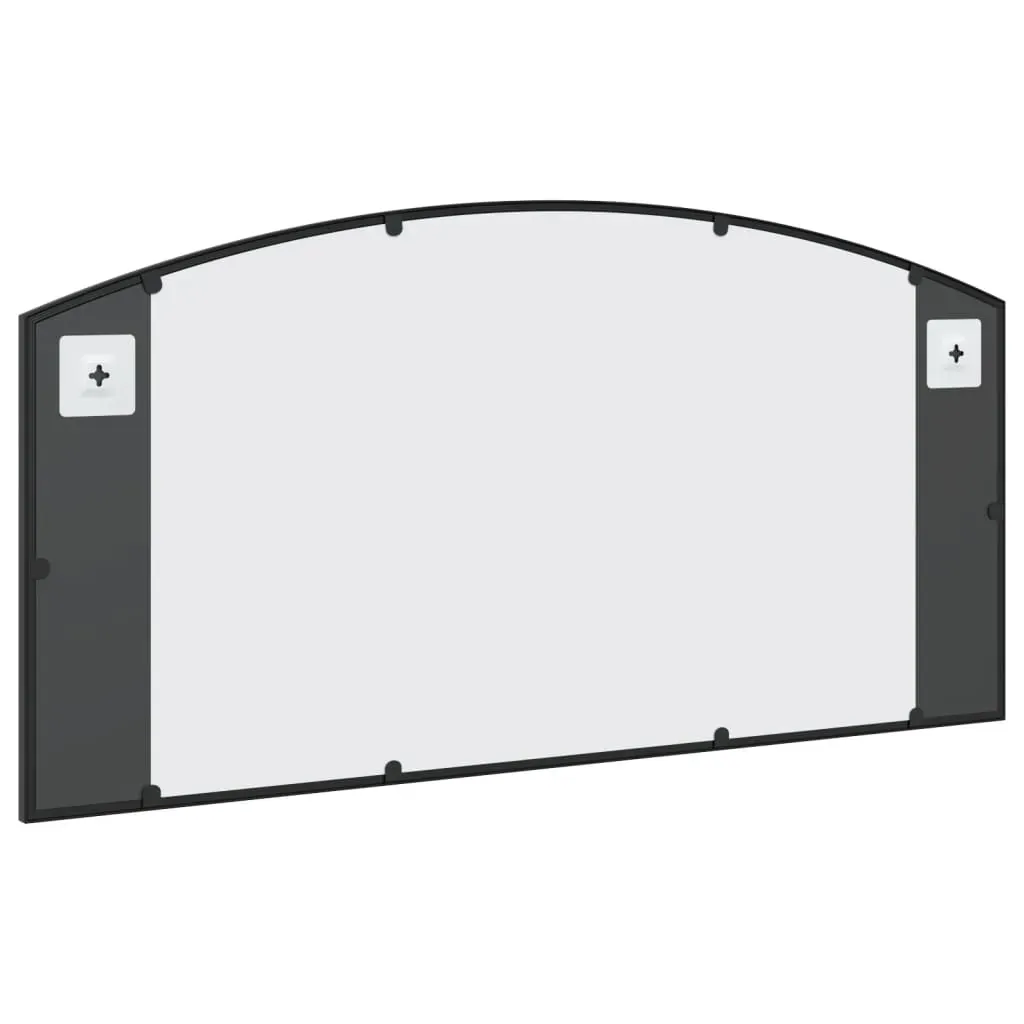 Wall Mirror Black 100x50 cm Arch Iron Price