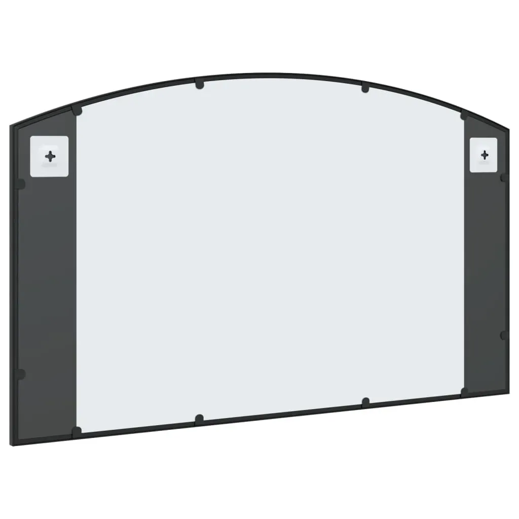 Wall Mirror Black 100x60 cm Arch Iron Price