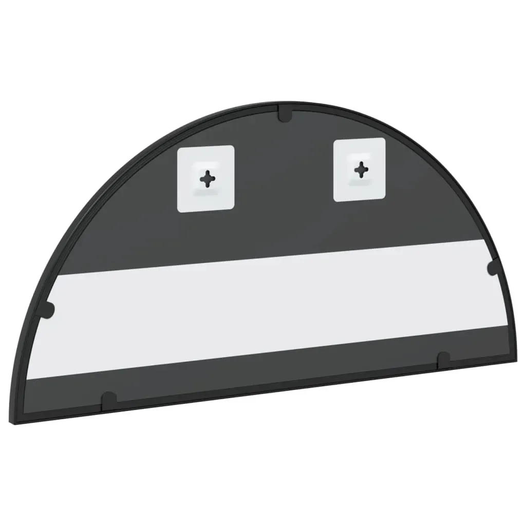 Wall Mirror Black 60x30 cm Arch Iron Price