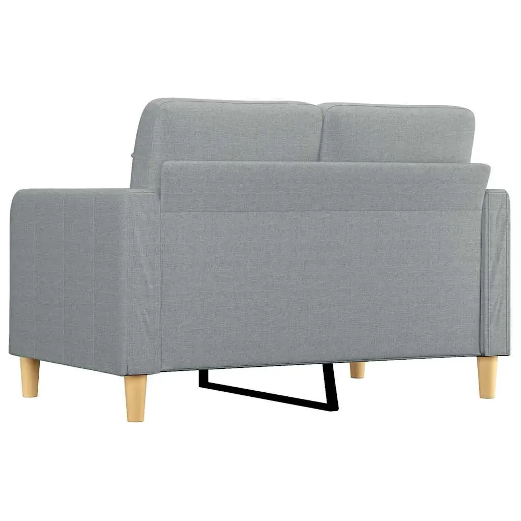 2-Seater Sofa Light Grey 120 cm Fabric Price