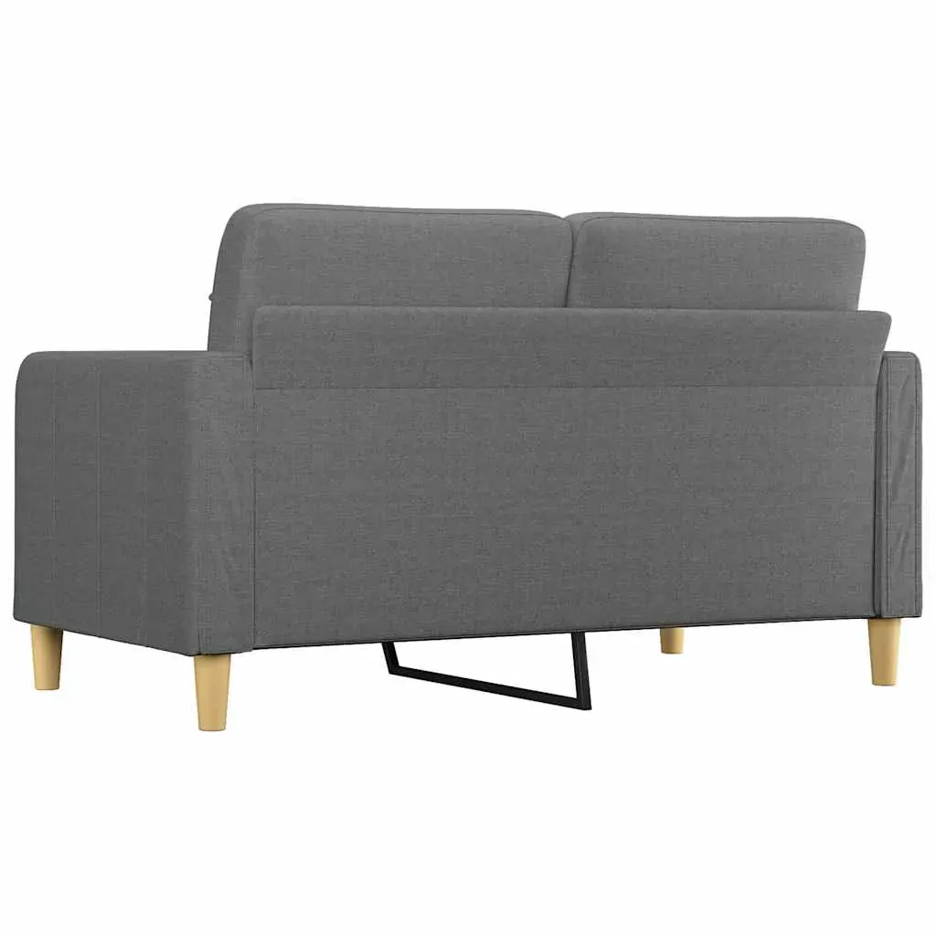 2-Seater Sofa Dark Grey 140 cm Fabric Price