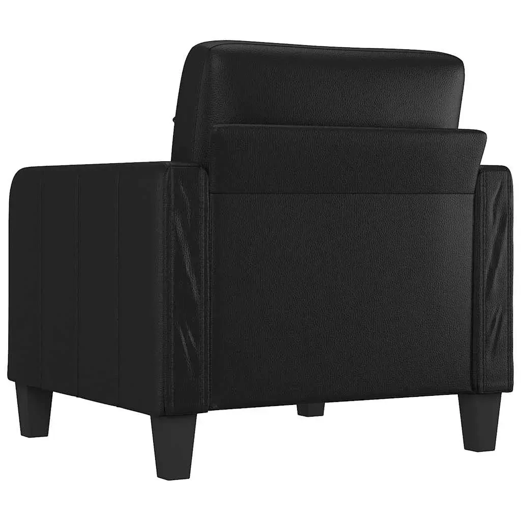 Sofa Chair Black 60 cm Faux Leather Price