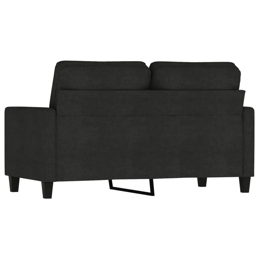 2-Seater Sofa Black 120 cm Fabric Price