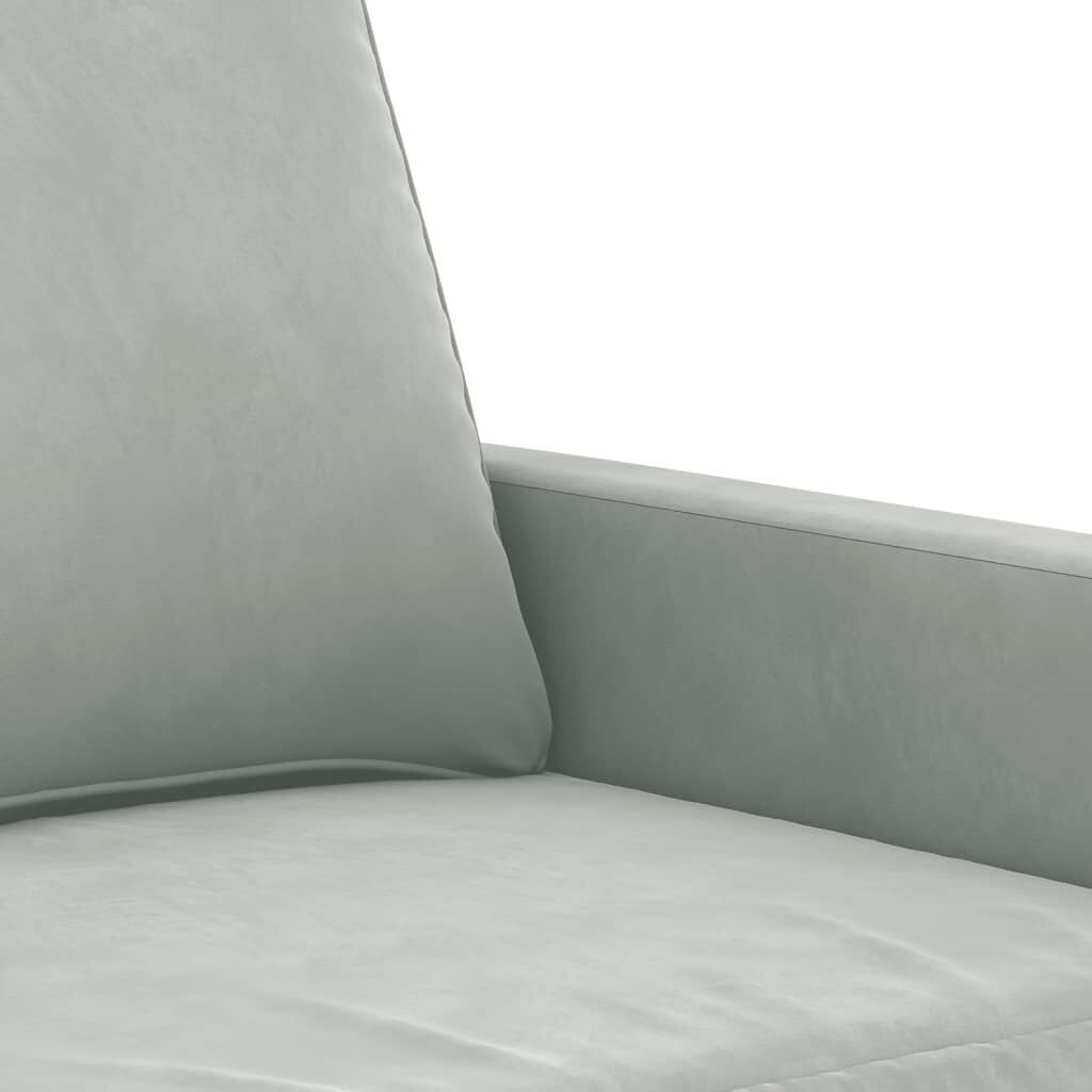Sofa Chair Light Grey 60 cm Velvet Price