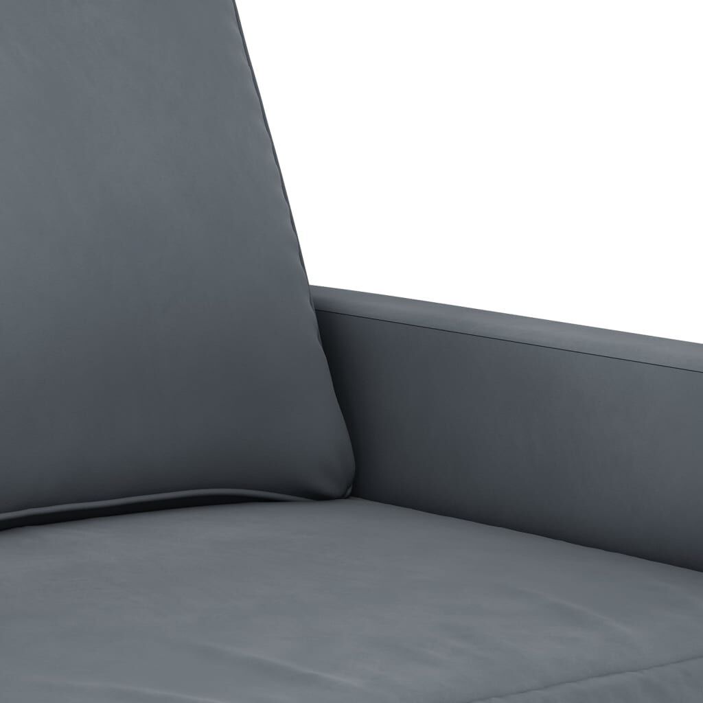 3-Seater Sofa Dark Grey 180 cm Velvet Price