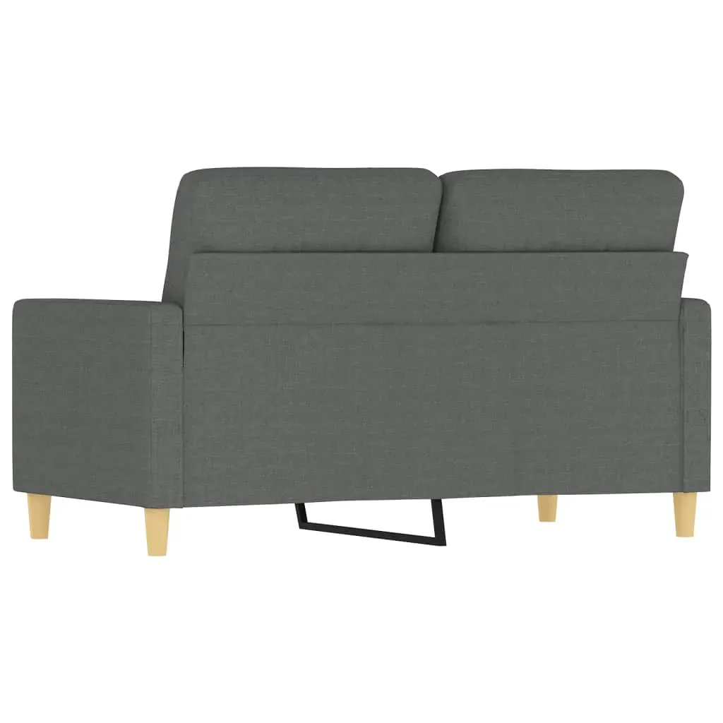 2-Seater Sofa Dark Grey 120 cm Fabric Price