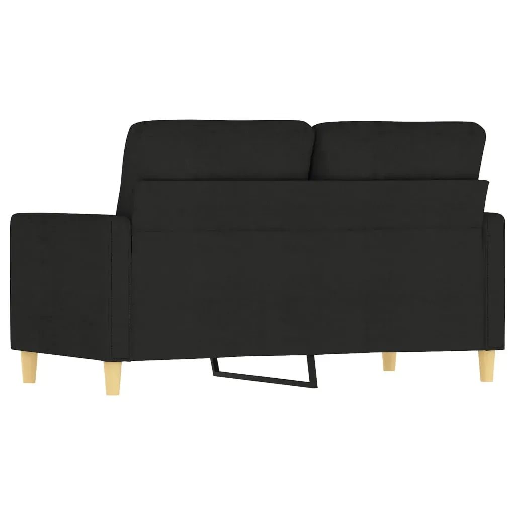 2-Seater Sofa Black 120 cm Fabric Price
