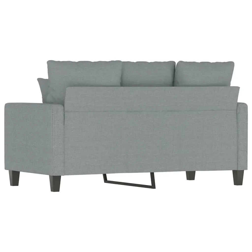 2-Seater Sofa Light Grey 120 cm Fabric Price
