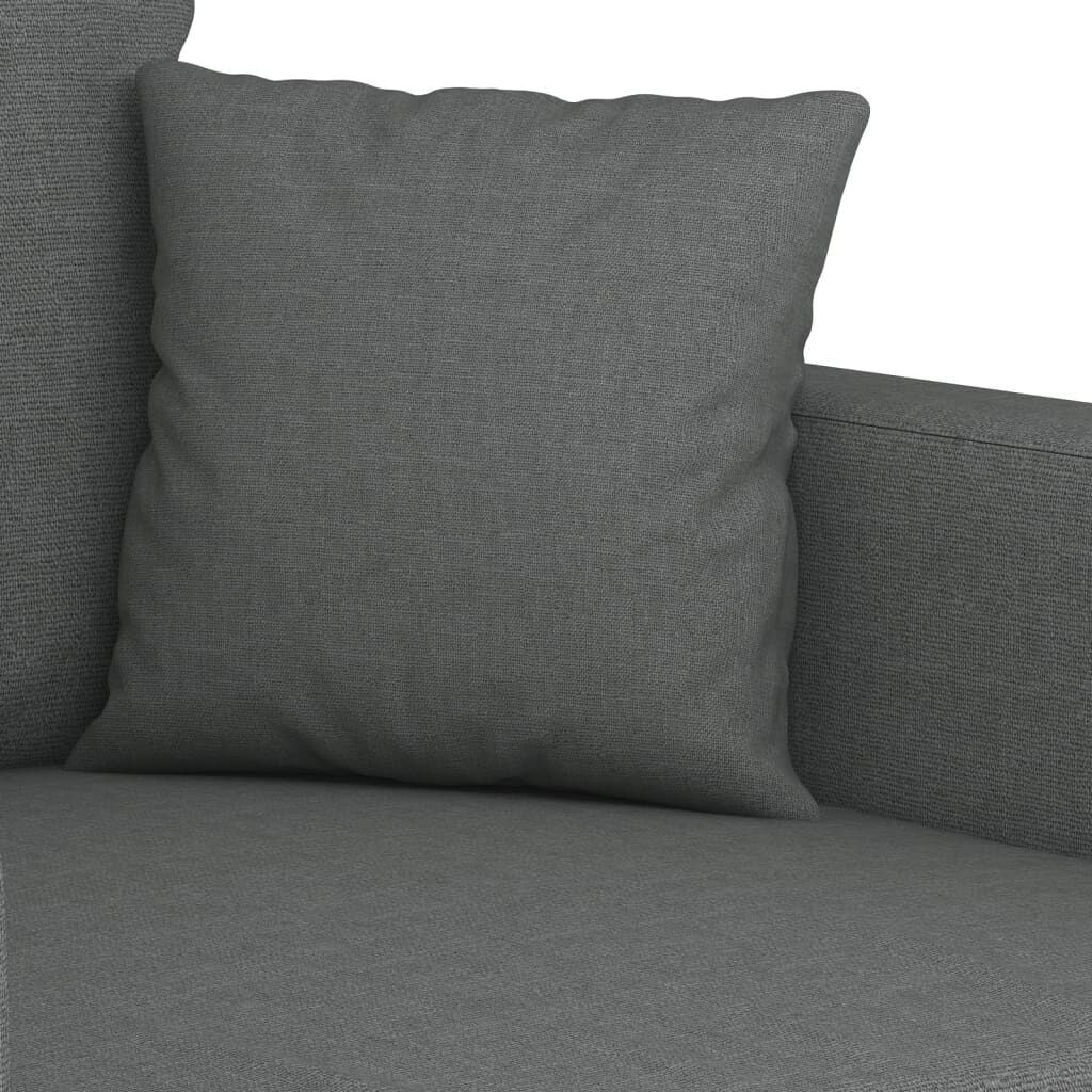 2-Seater Sofa Dark Grey 120 cm Fabric Price