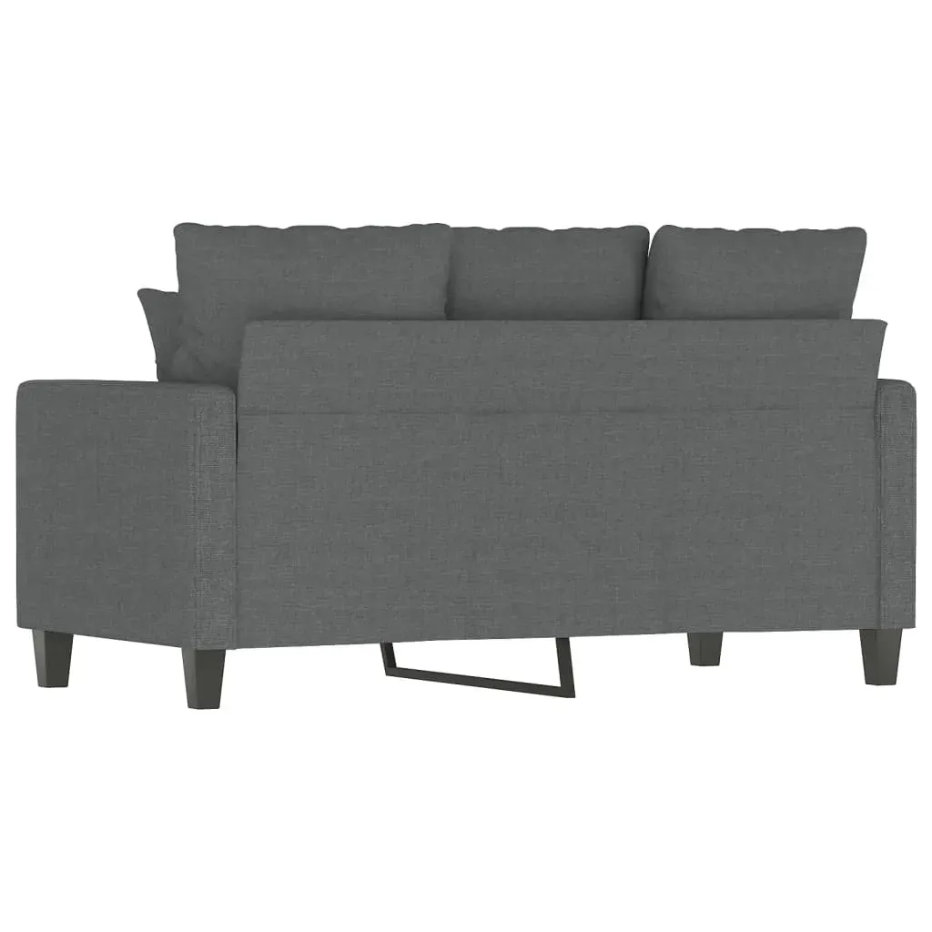 2-Seater Sofa Dark Grey 120 cm Fabric Price