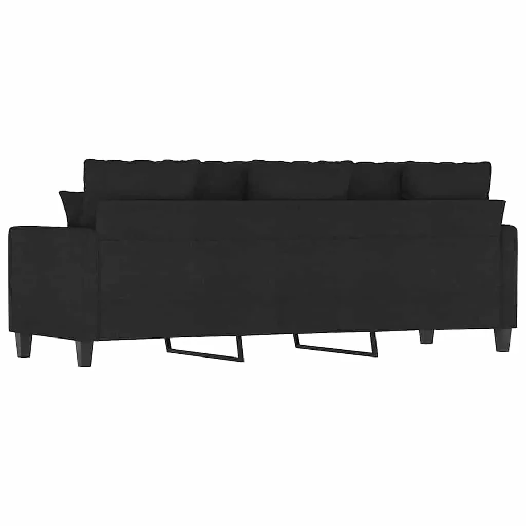 3-Seater Sofa Black 180 cm Fabric Price