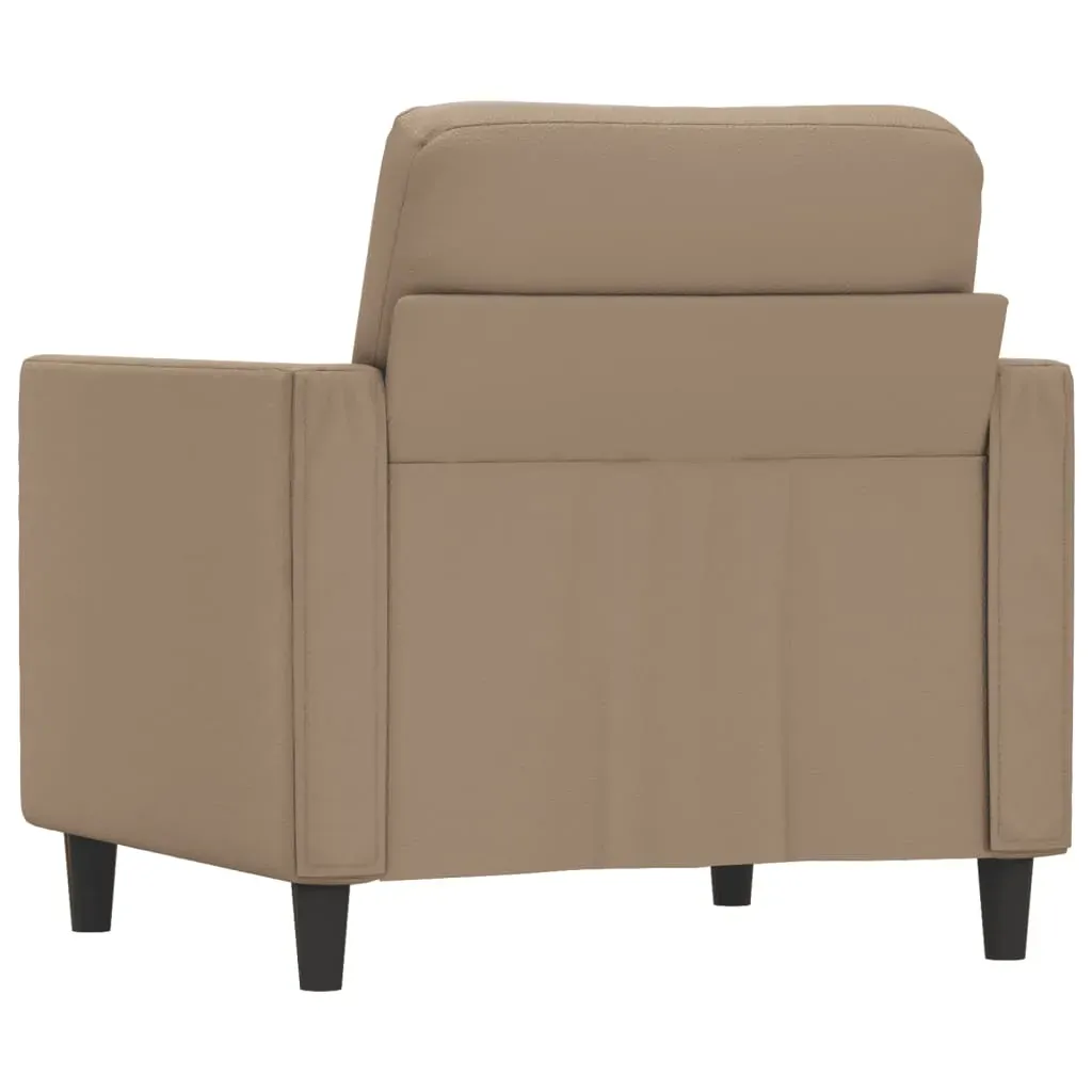 Sofa Chair Cappuccino 60 cm Faux Leather Price