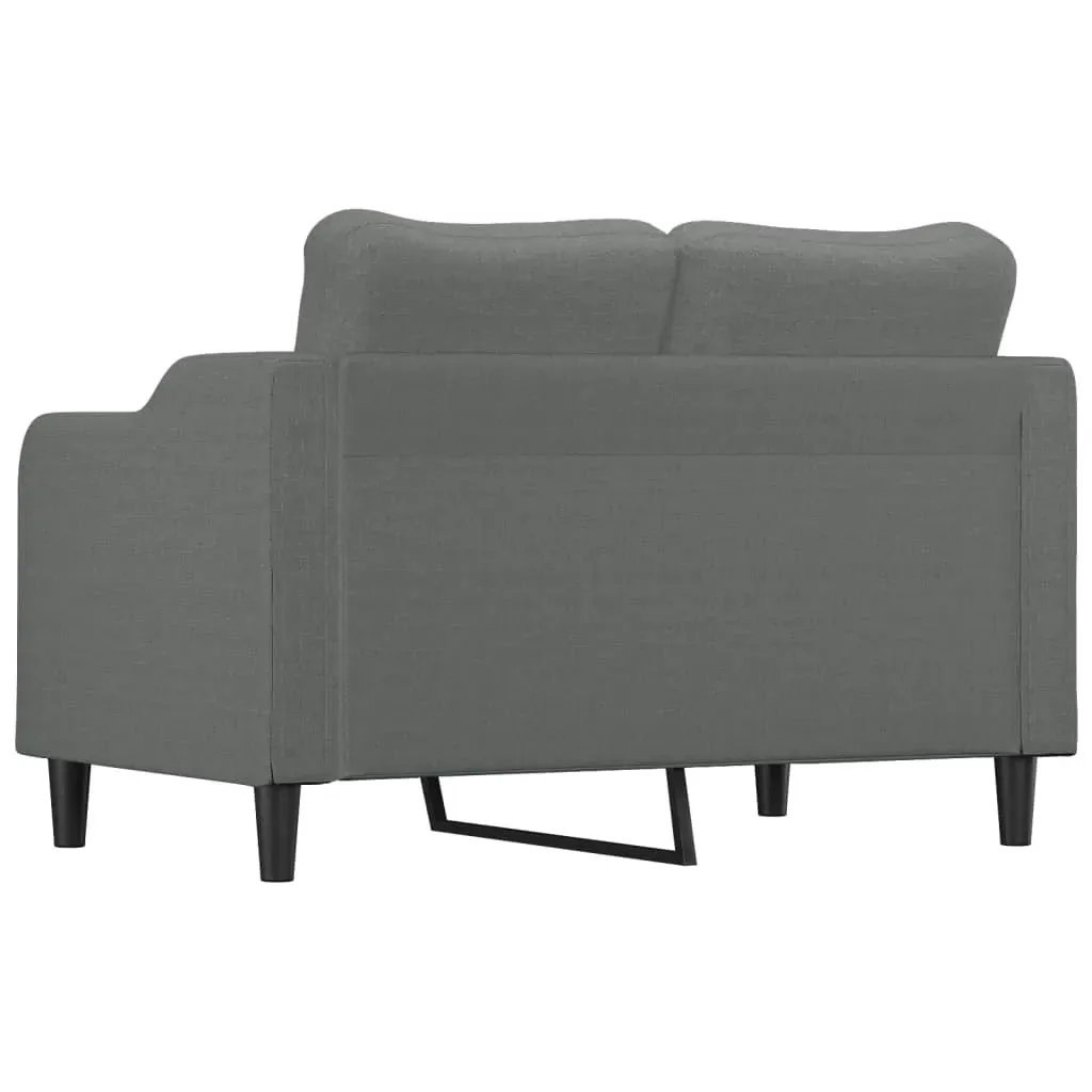 2-Seater Sofa Dark Grey 120 cm Fabric Price