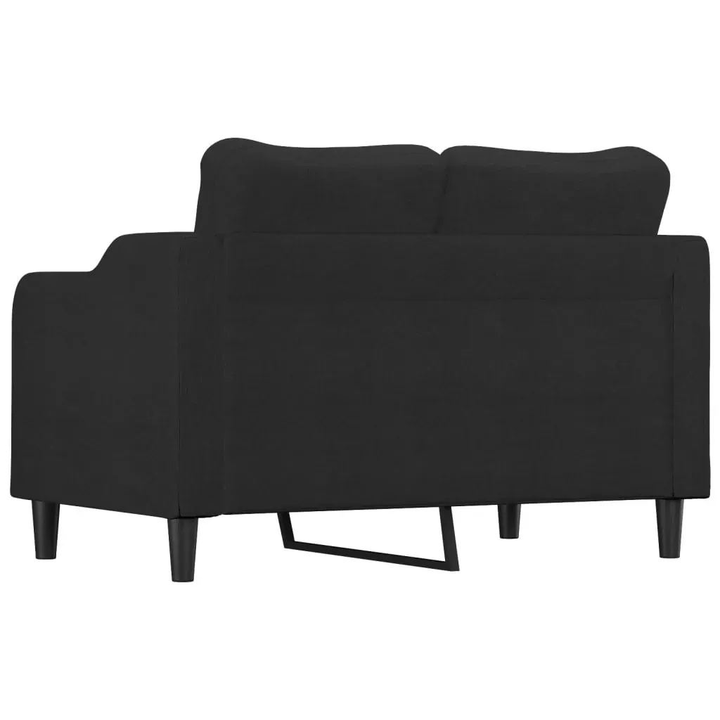 2-Seater Sofa Black 120 cm Fabric Price