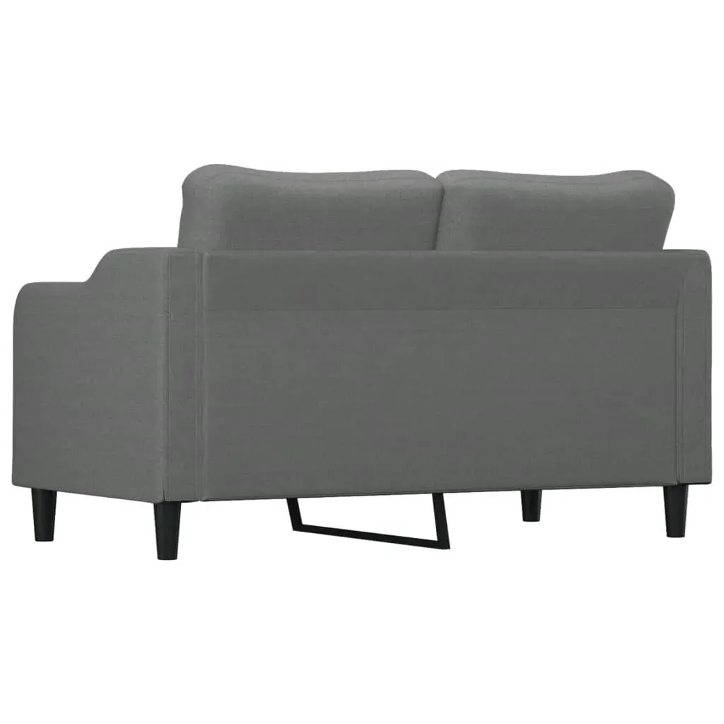 2-Seater Sofa Dark Grey 140 cm Fabric Price