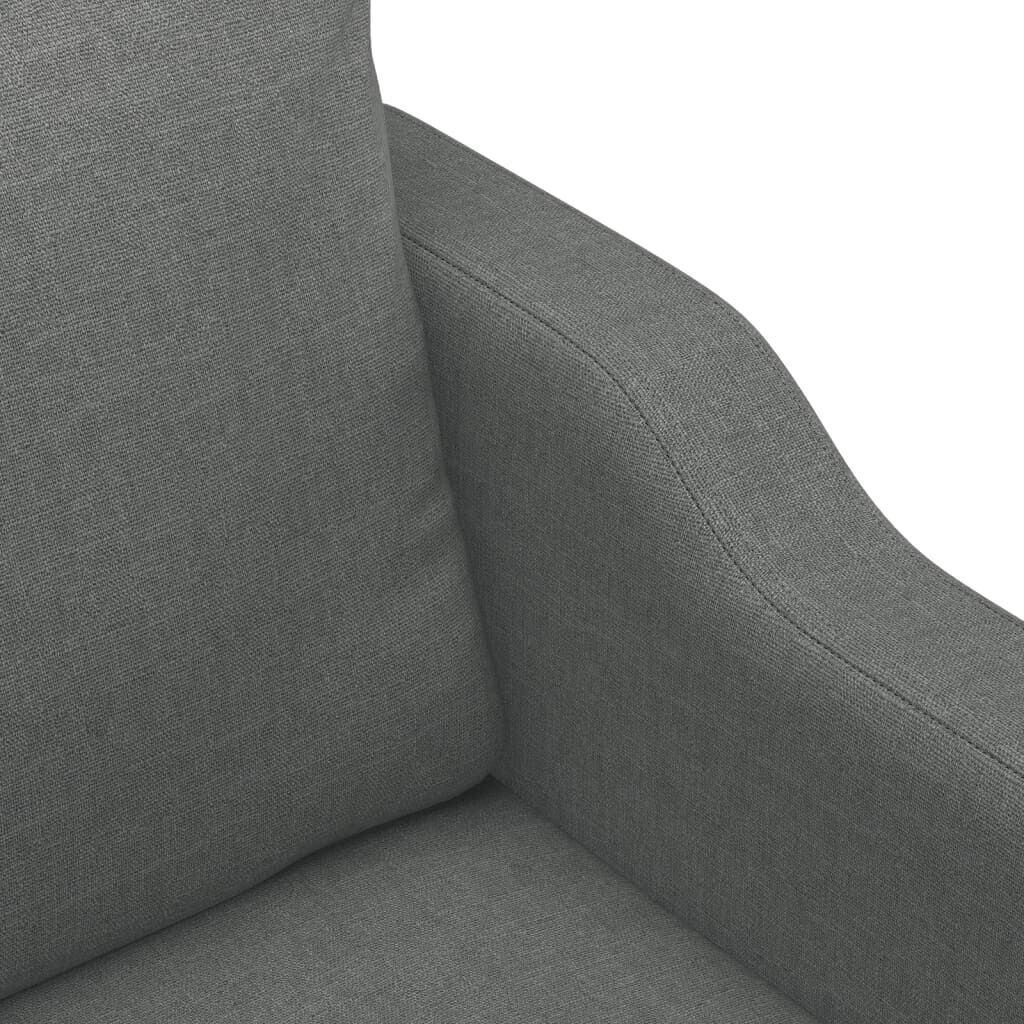 3-Seater Sofa Dark Grey 180 cm Fabric Price