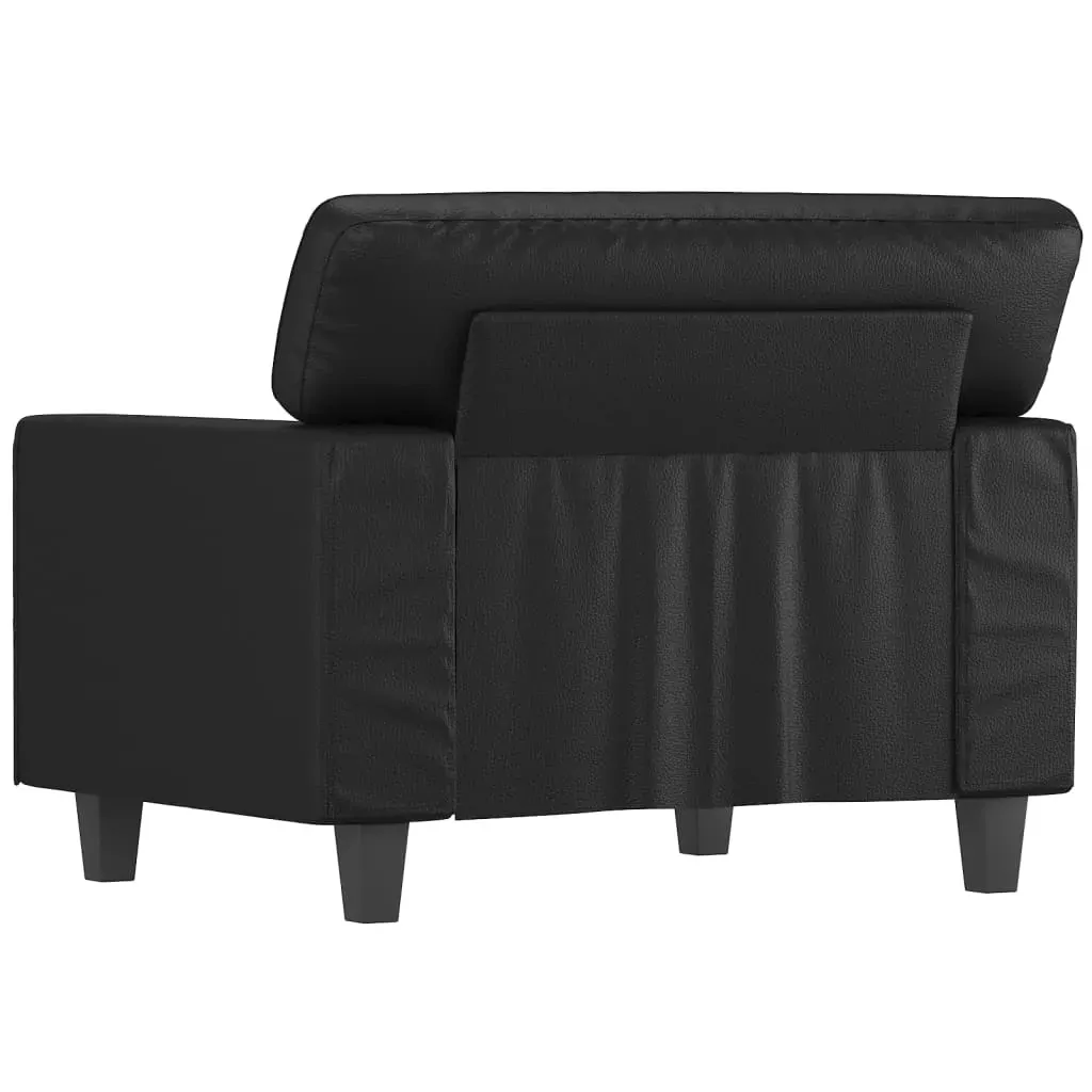 Sofa Chair Black 60 cm Faux Leather Price