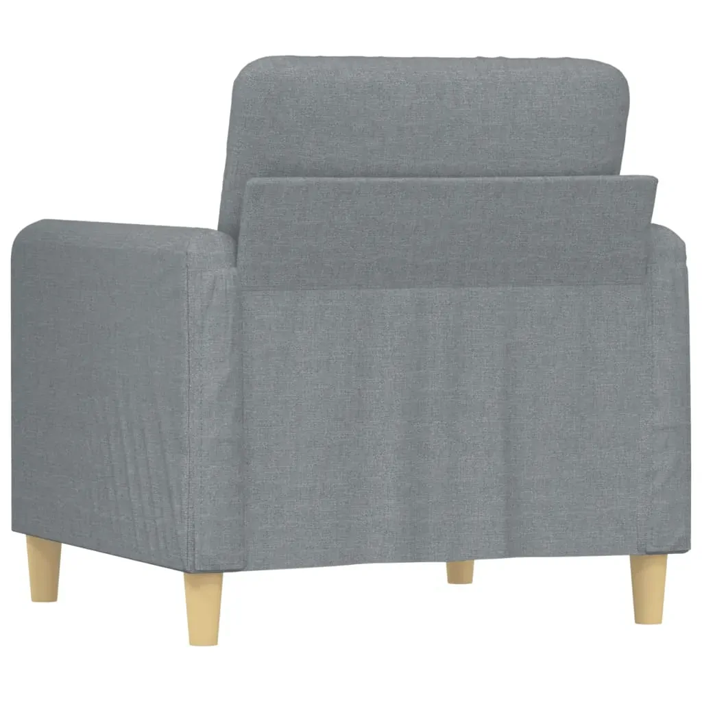 Sofa Chair Light Grey 60 cm Fabric Price
