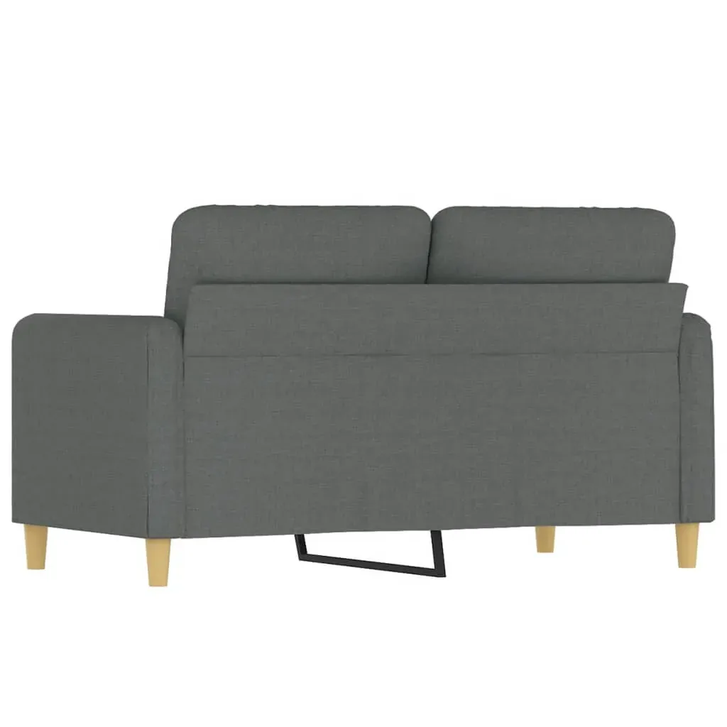 2-Seater Sofa Dark Grey 120 cm Fabric Price