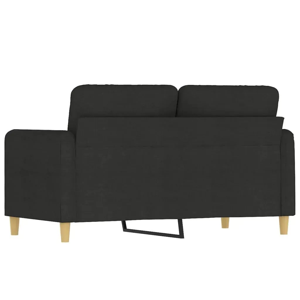 2-Seater Sofa Black 120 cm Fabric Price