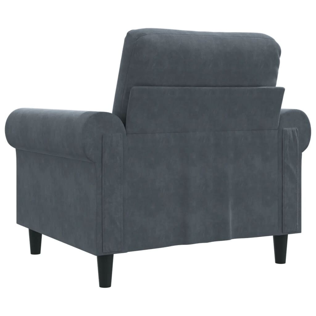 Sofa Chair Dark Grey 60 cm Velvet Price
