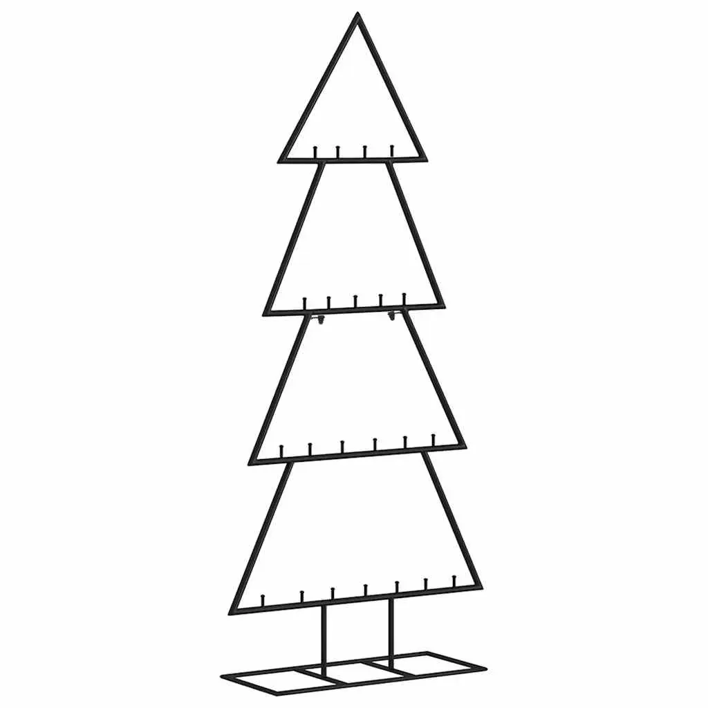 Metal Christmas Tree for Decoration Black 125 cm Price