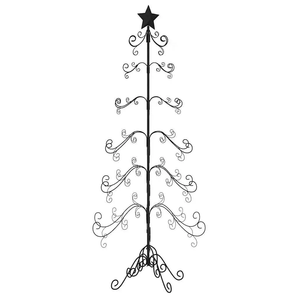 Metal Christmas Tree for Decoration Black 180 cm Price