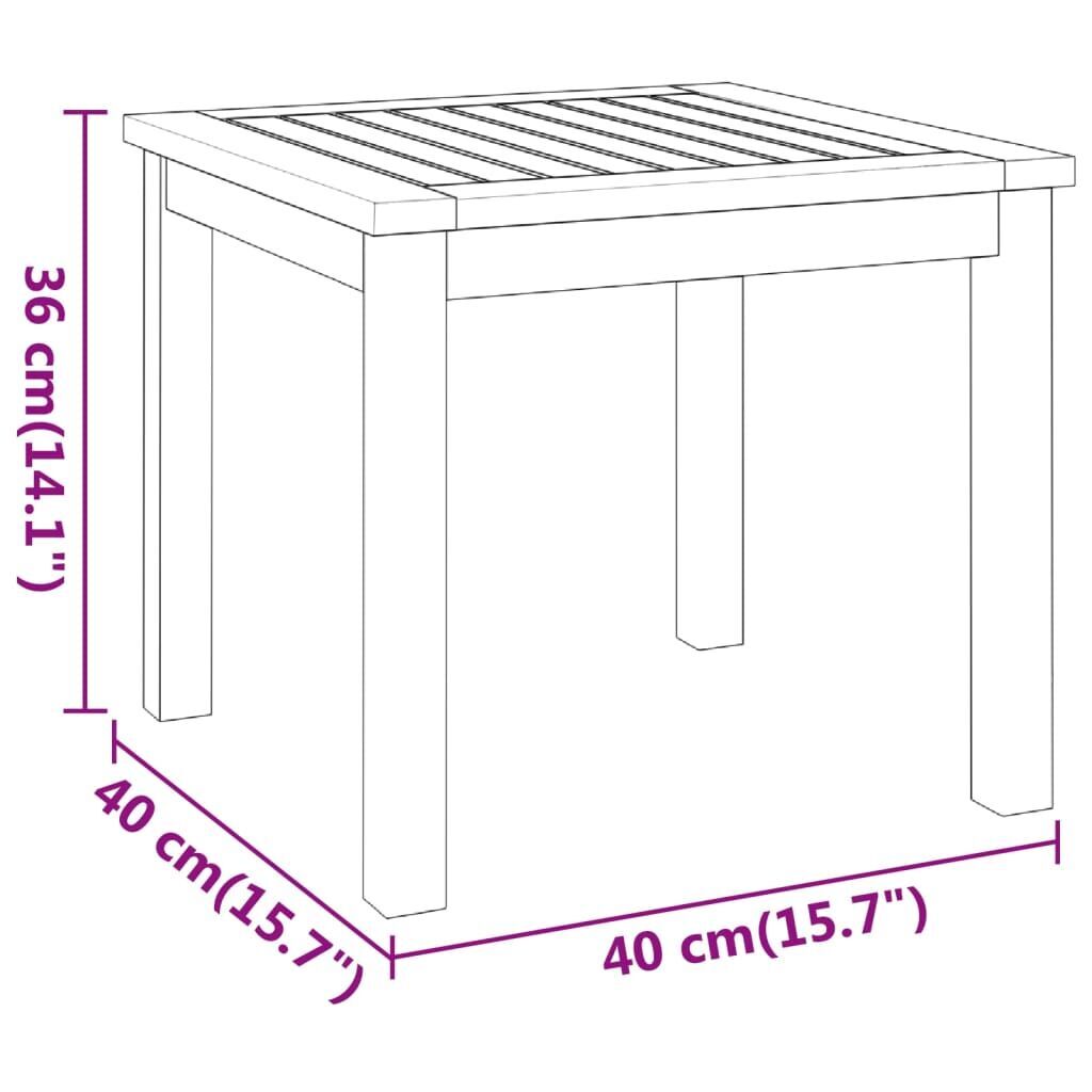 Coffee Table 40x40x36 cm Solid Wood Acacia Price