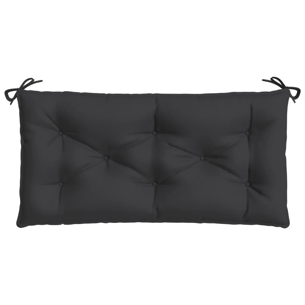 Garden Bench Cushions 2pcs Black 100x50x7 cm Oxford Fabric Price