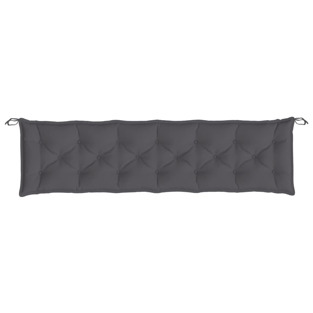 Garden Bench Cushions 2pcs Anthracite 200x50x7cm Oxford Fabric Price