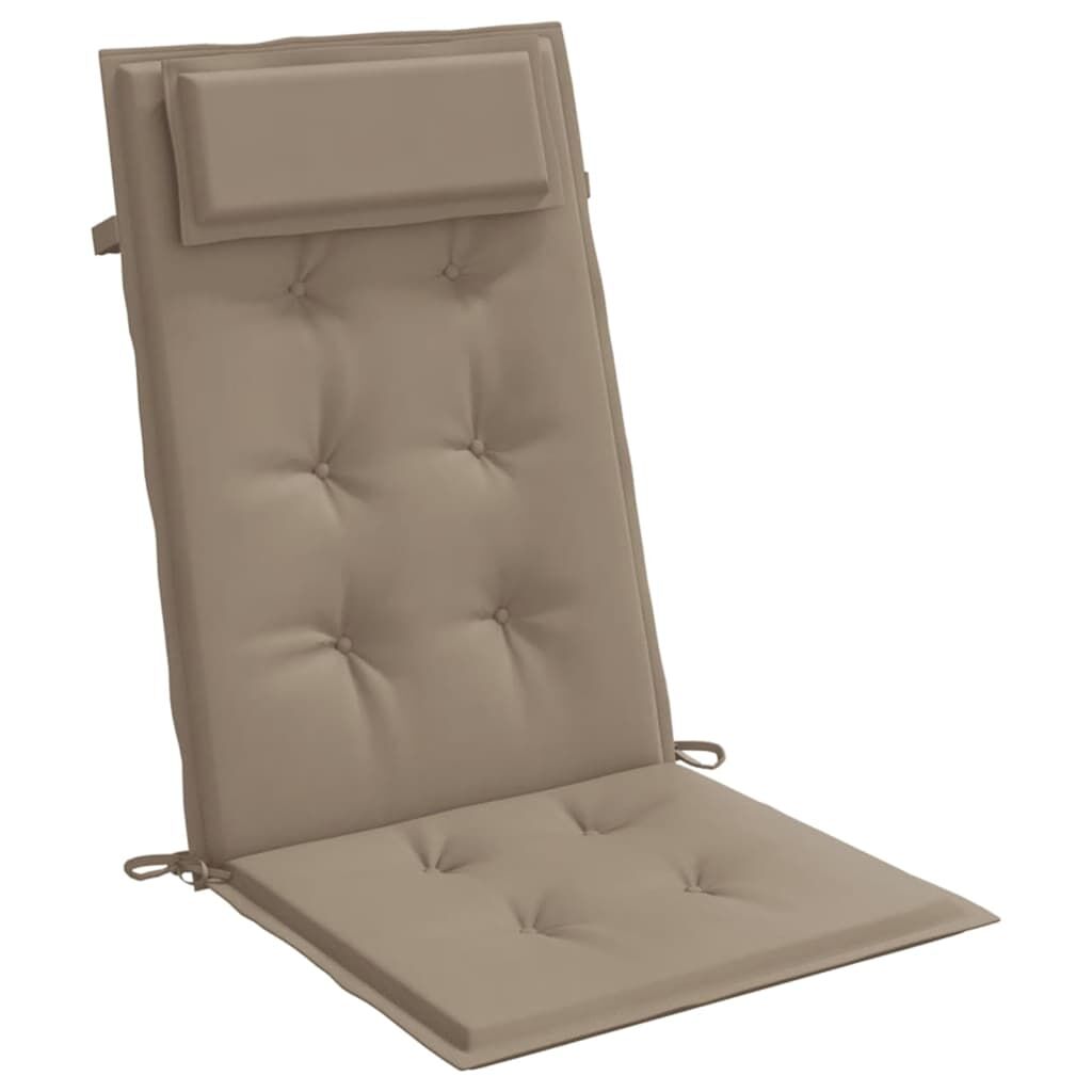 Highback Chair Cushions 6 pcs Taupe Oxford Fabric Price