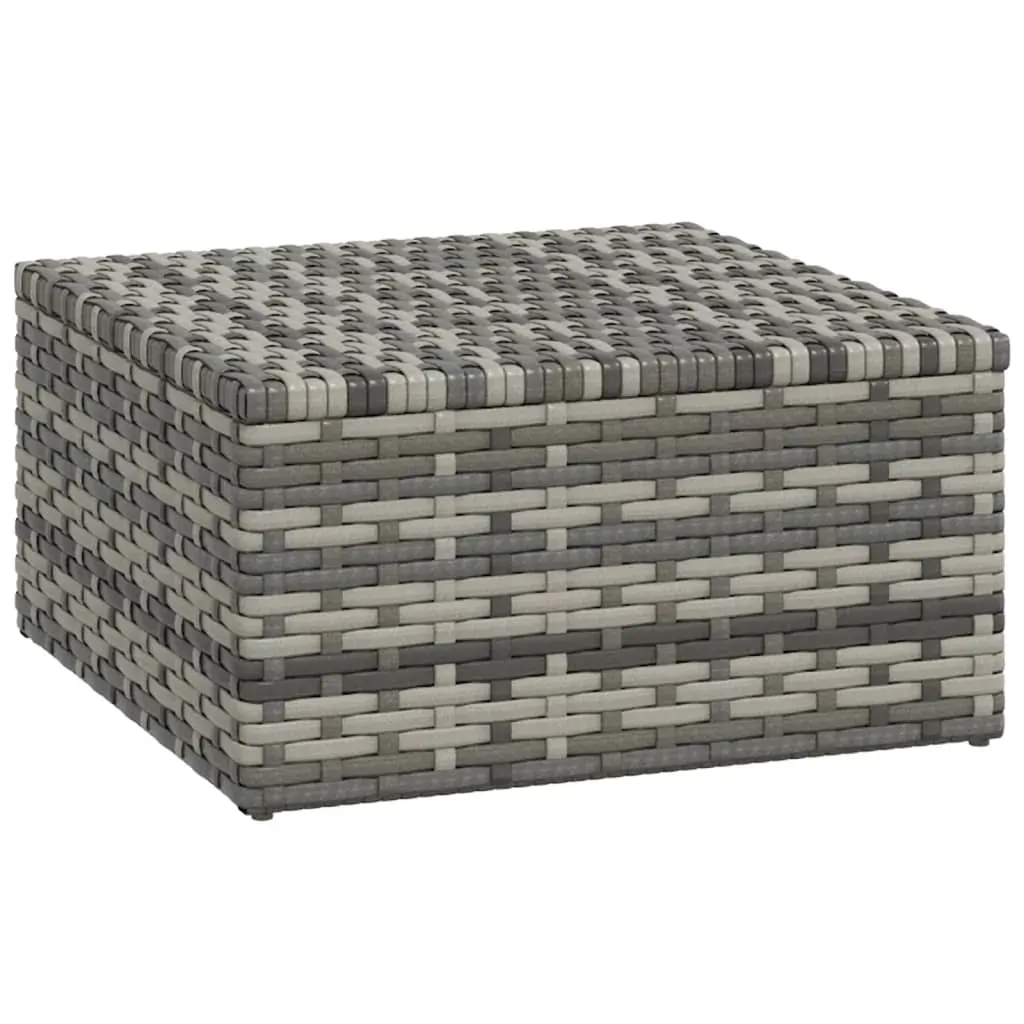 3 Piece Garden Lounge Set with Cushions Grey Poly Rattan Price