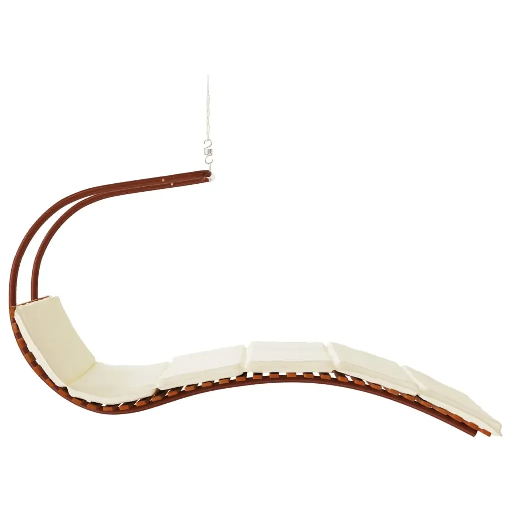 Swing Chair with Cushion Fabric and Solid Wood Poplar Price
