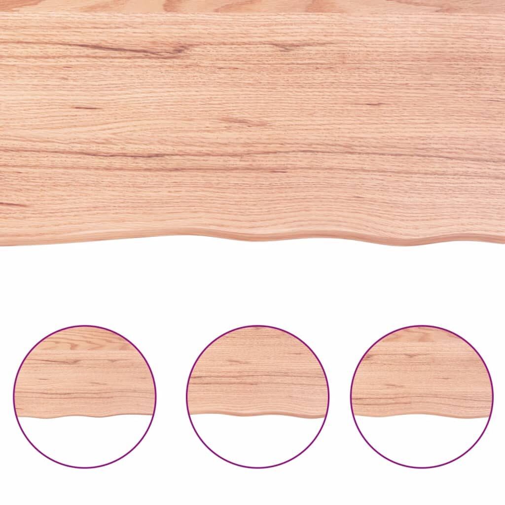 Wall Shelf Light Brown 60x40x(2-4) cm Treated Solid Wood Oak Price