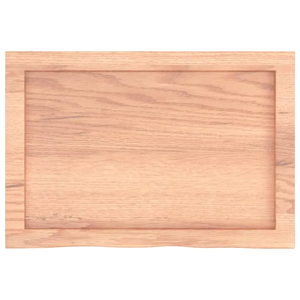 Wall Shelf Light Brown 60x40x(2-4) cm Treated Solid Wood Oak Price