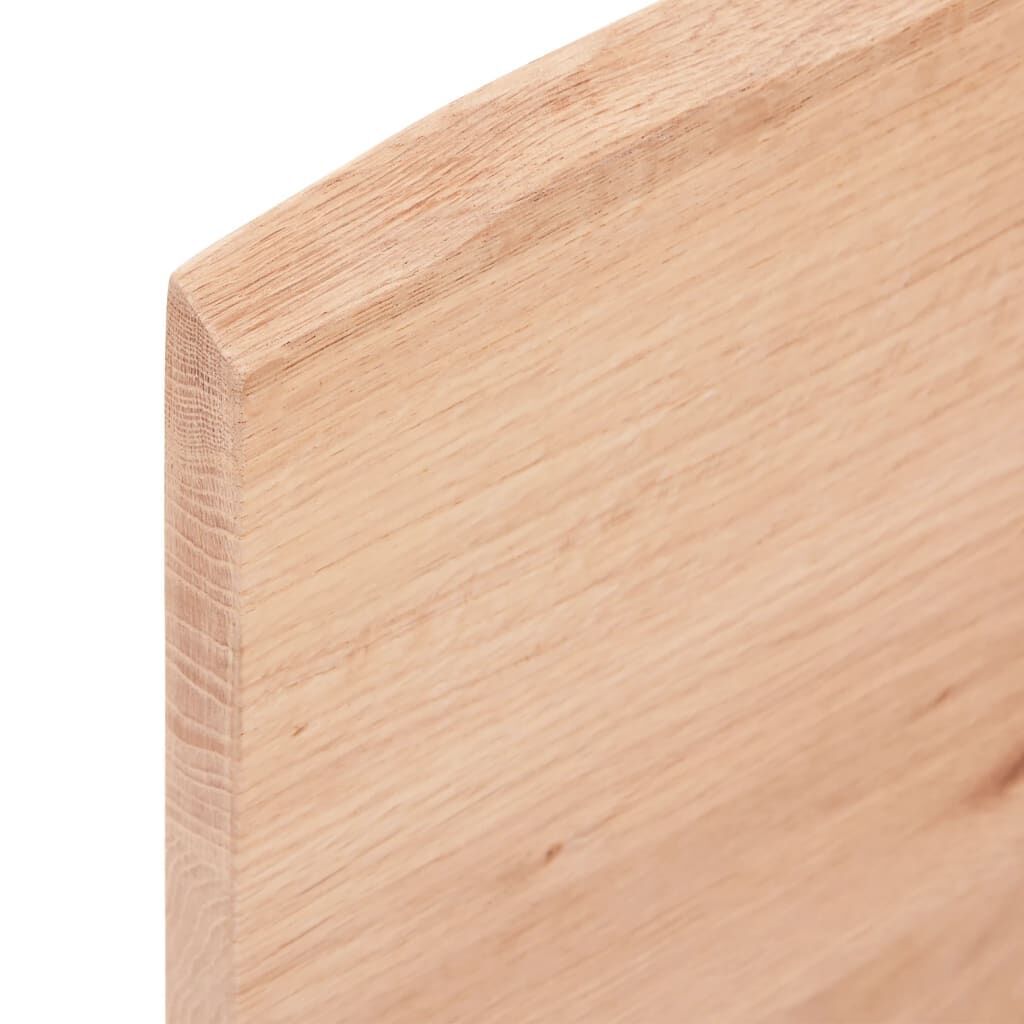 Wall Shelf Light Brown 60x50x2 cm Treated Solid Wood Oak Price