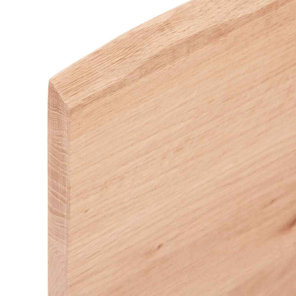 Wall Shelf Light Brown 80x30x2 cm Treated Solid Wood Oak Price