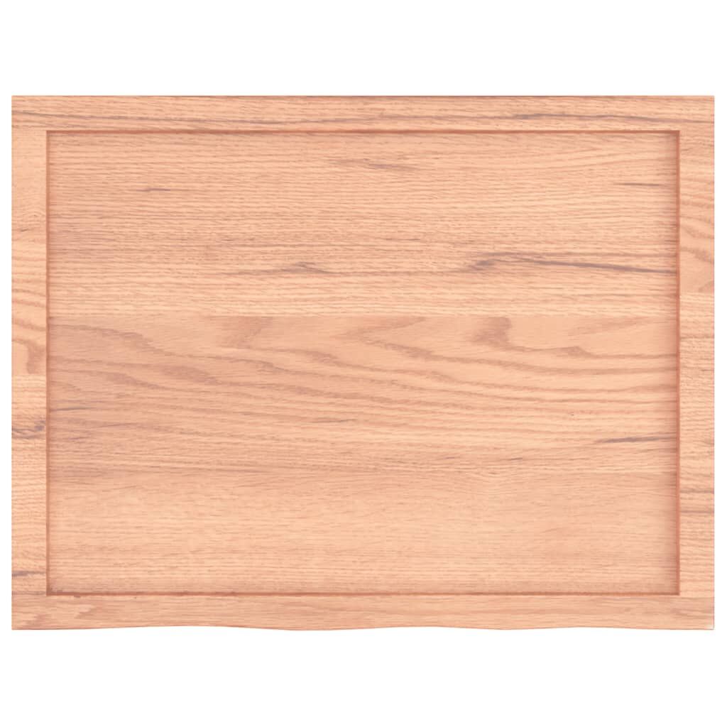 Wall Shelf Light Brown 80x60x(2-4) cm Treated Solid Wood Oak Price