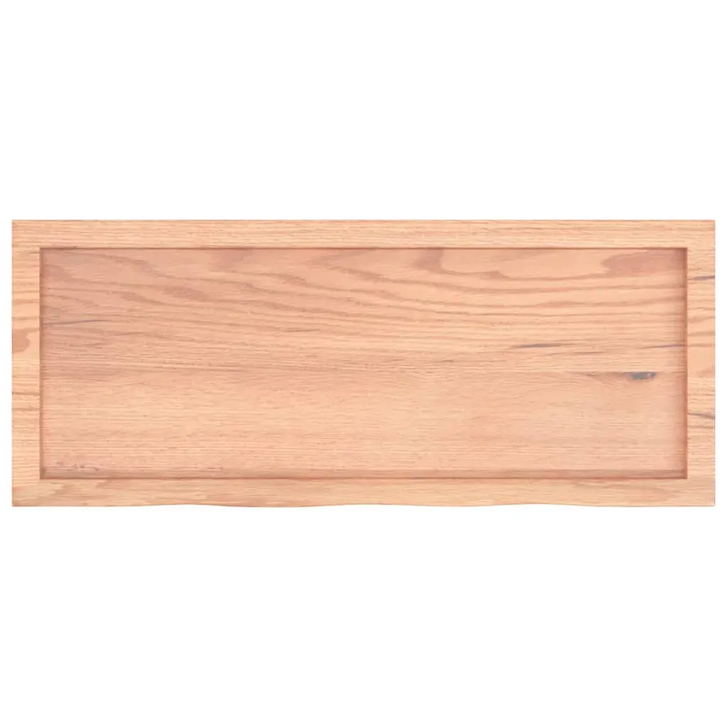 Wall Shelf Light Brown 100x40x(2-6) cm Treated Solid Wood Oak Price