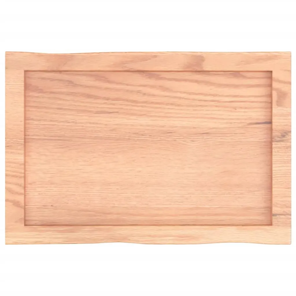 Table Top Light Brown 60x40x(2-4) cm Treated Solid Wood Live Edge Price