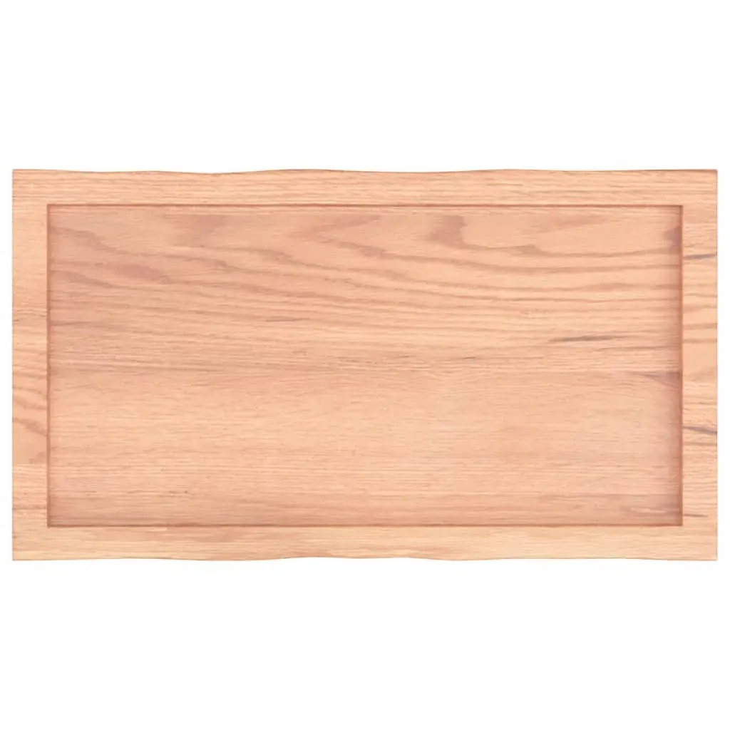 Table Top Light Brown 80x40x(2-4) cm Treated Solid Wood Live Edge Price