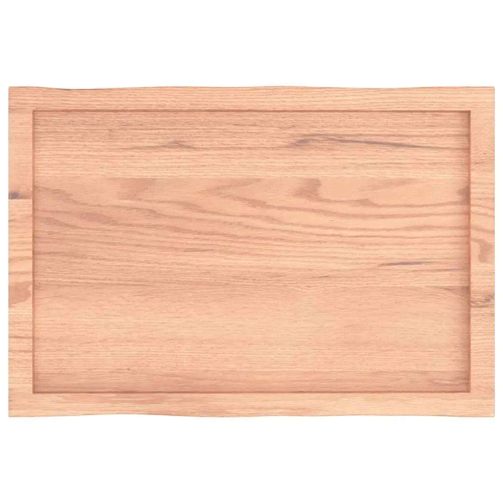 Table Top Light Brown 80x50x(2-4) cm Treated Solid Wood Live Edge Price