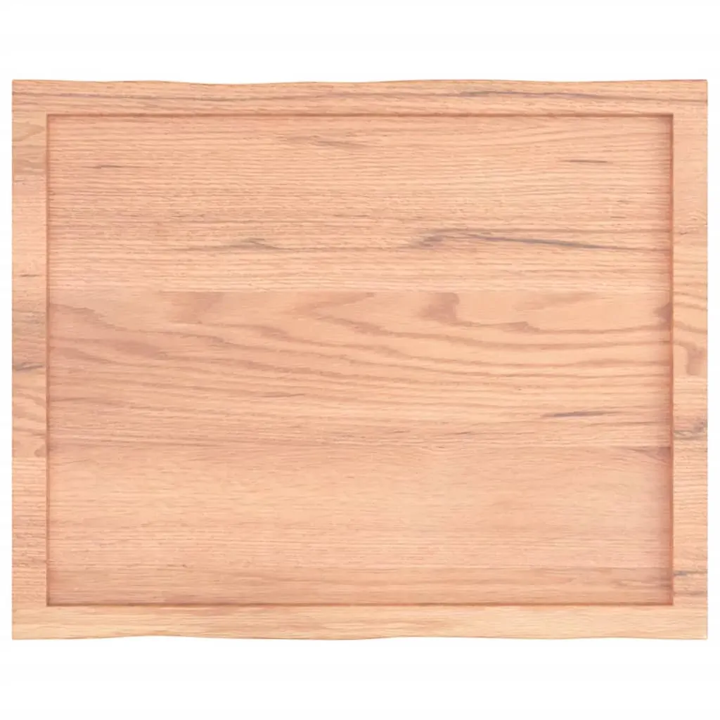 Table Top Light Brown 80x60x(2-6) cm Treated Solid Wood Live Edge Price